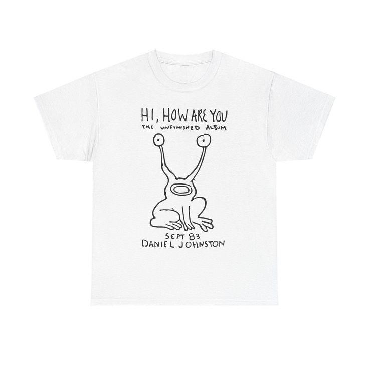 Camiseta Daniel Johnston 'Hi How Are You' – Diseño Exclusivo – 100% Algodón - Trazzo Studio
