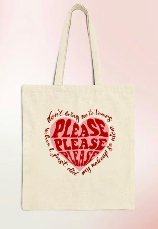Please Please Please Sabrina Carpenter Tote Bag - Trazzo Studio