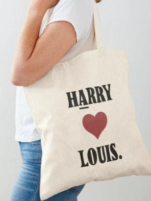 Larry Stylinson Harry Styles Louis Tomlinson Shippeo Tote Bag - Trazzo Studio