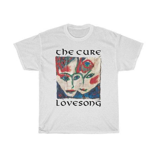 Camiseta The Cure - Lovesong - Diseño Exclusivo - Blanca, 100% Algodón - Trazzo Studio