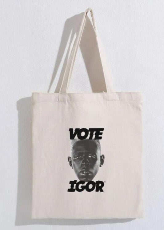 Bolsa Tote 'Vote for Igor' - Tyler, The Creator - Edición Exclusiva Tote Bag - Trazzo Studio